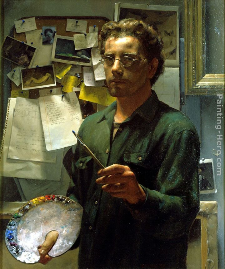Jacob Collins Self Portrait with Palette